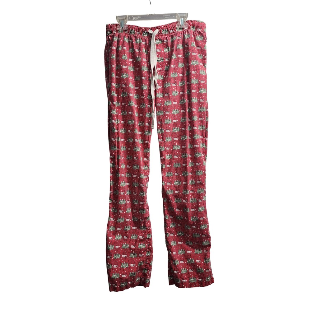 Vineyard‎ Vines Women's Pajama Pants XS Red Christmas Whale Tree
